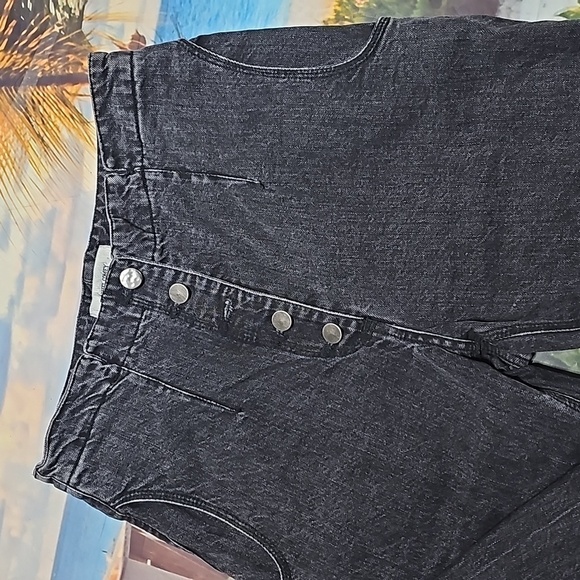 Rachel Comey Black Button Denim Jeans Size 6 - Picture 2 of 8